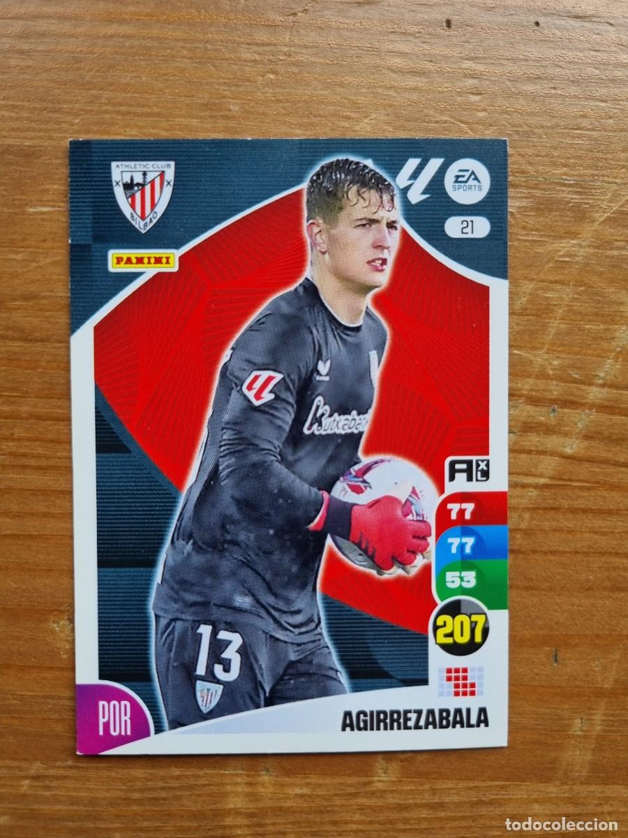 Cromos de f&uacute;tbol: 21 AGIRREZABALA (Athletic Club de Bilbao). Liga 2024 2025 24 25 Adrenalyn XL (Panini)