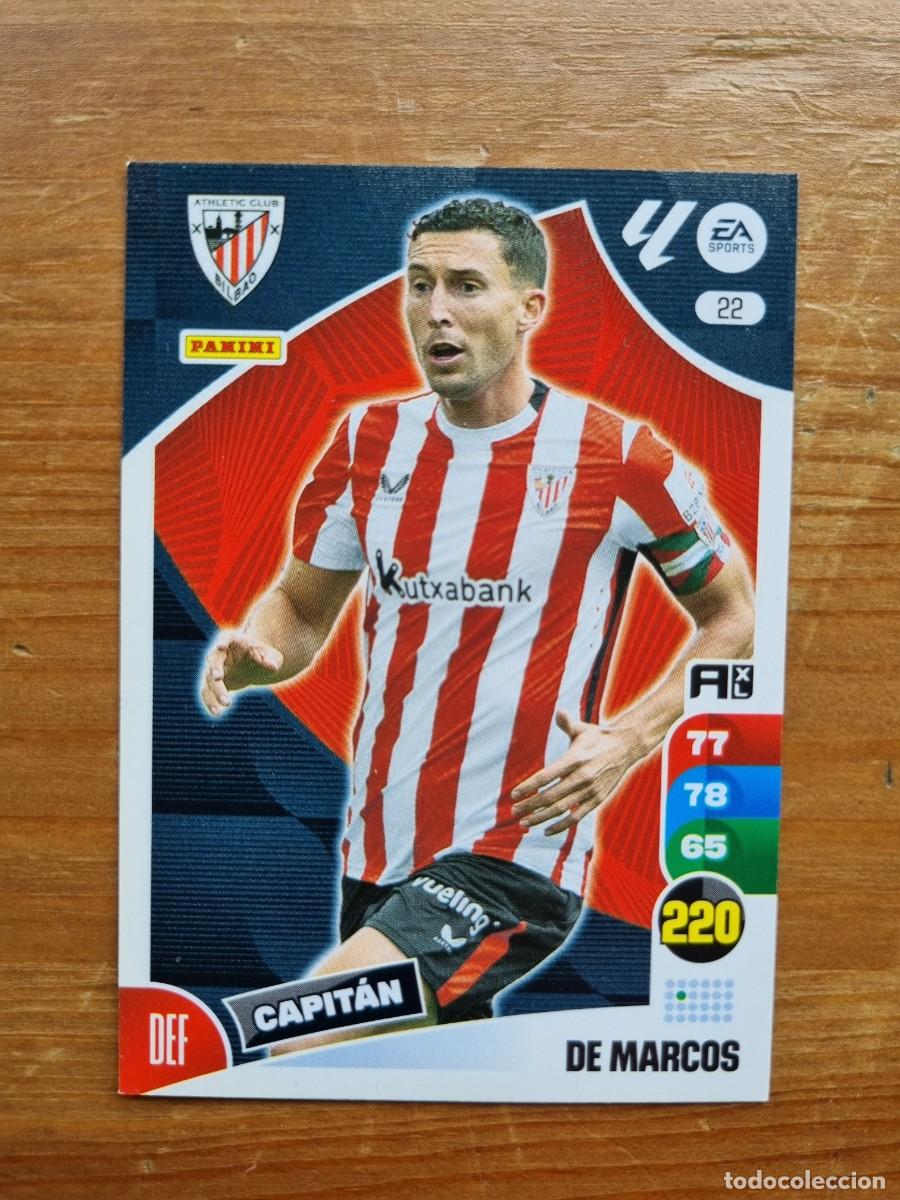 Cromos de f&uacute;tbol: 22 DE MARCOS (Athletic Club de Bilbao). Liga 2024 2025 24 25 Adrenalyn XL (Panini)