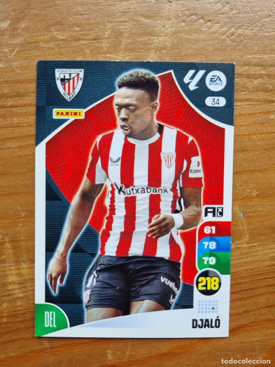 Cromos de f&uacute;tbol: 34 DJAL&Oacute; (Athletic Club de Bilbao). Liga 2024 2025 24 25 Adrenalyn XL (Panini)