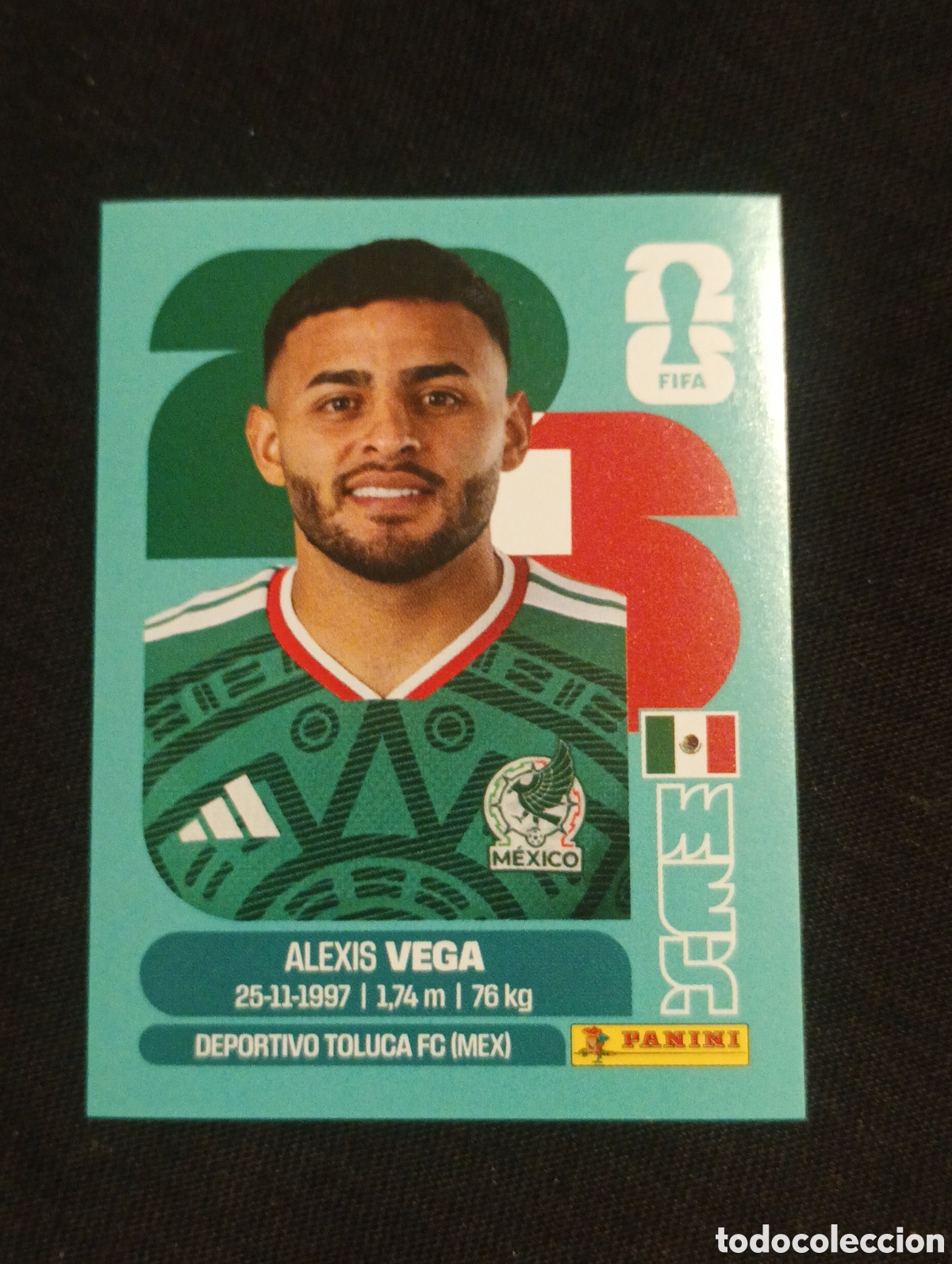 Cromos de f&uacute;tbol: mundial panini 2026 Alexis vega