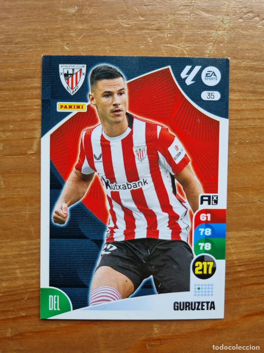 Cromos de f&uacute;tbol: 35 GURUZETA (Athletic Club de Bilbao). Liga 2024 2025 24 25 Adrenalyn XL (Panini)