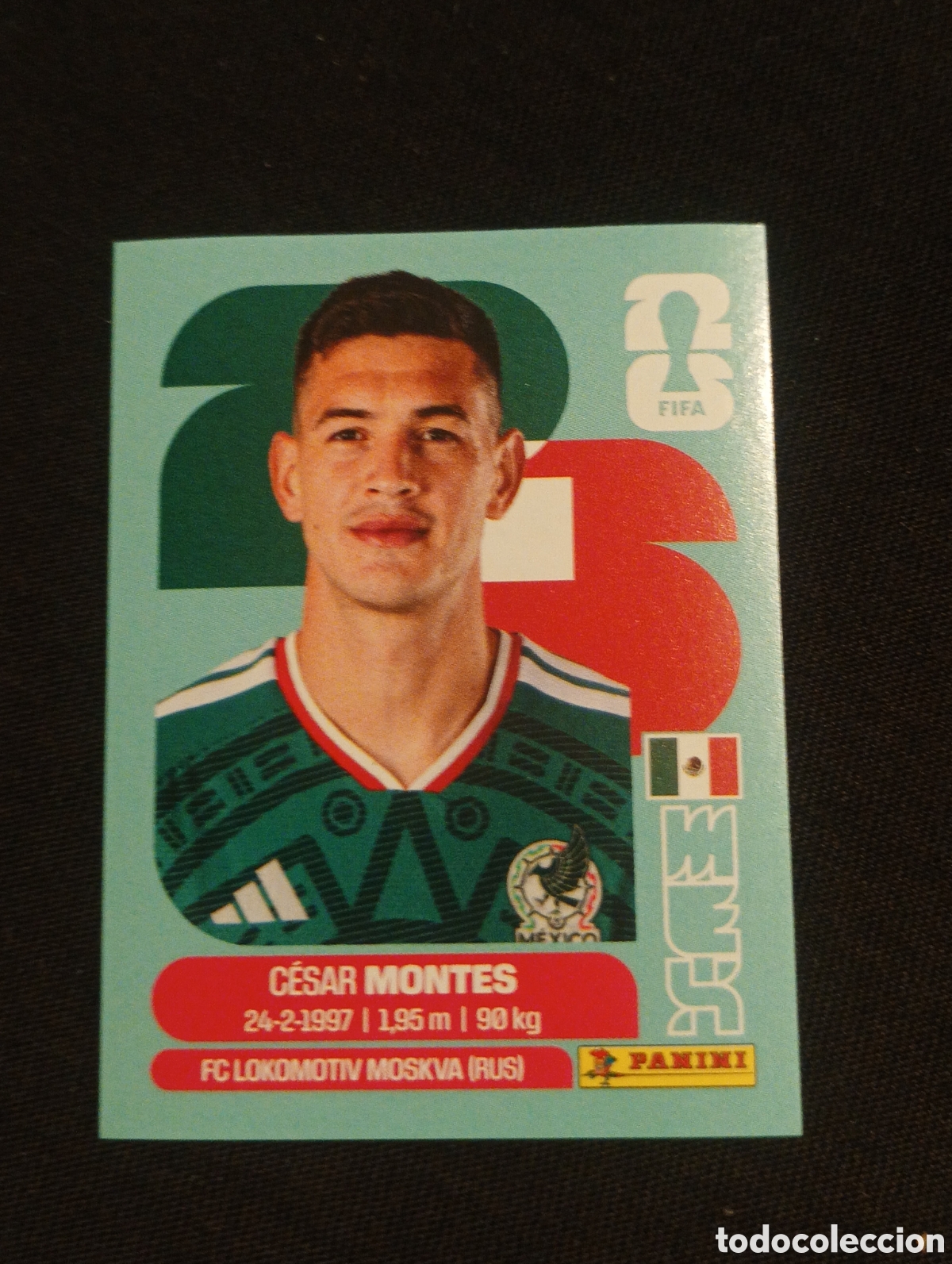 Cromos de f&uacute;tbol: mundial panini 2026 C&eacute;sar montes