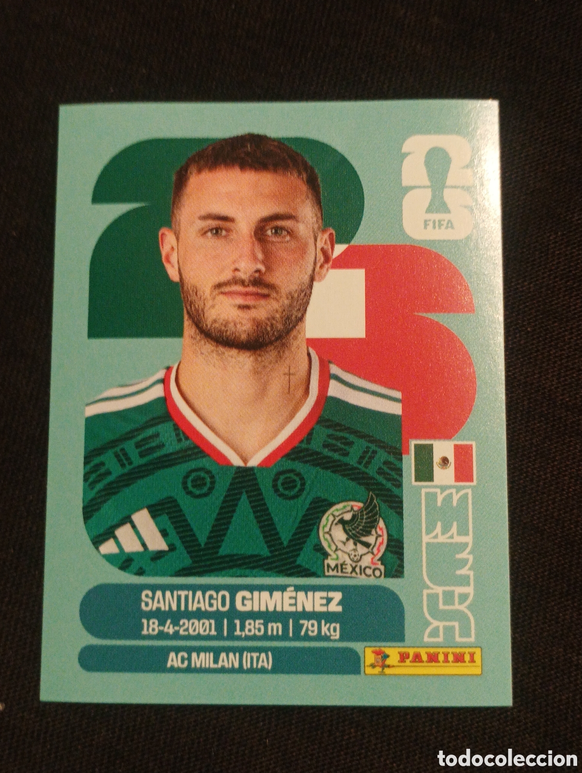 Cromos de f&uacute;tbol: mundial panini 2026 santiago Gim&eacute;nez