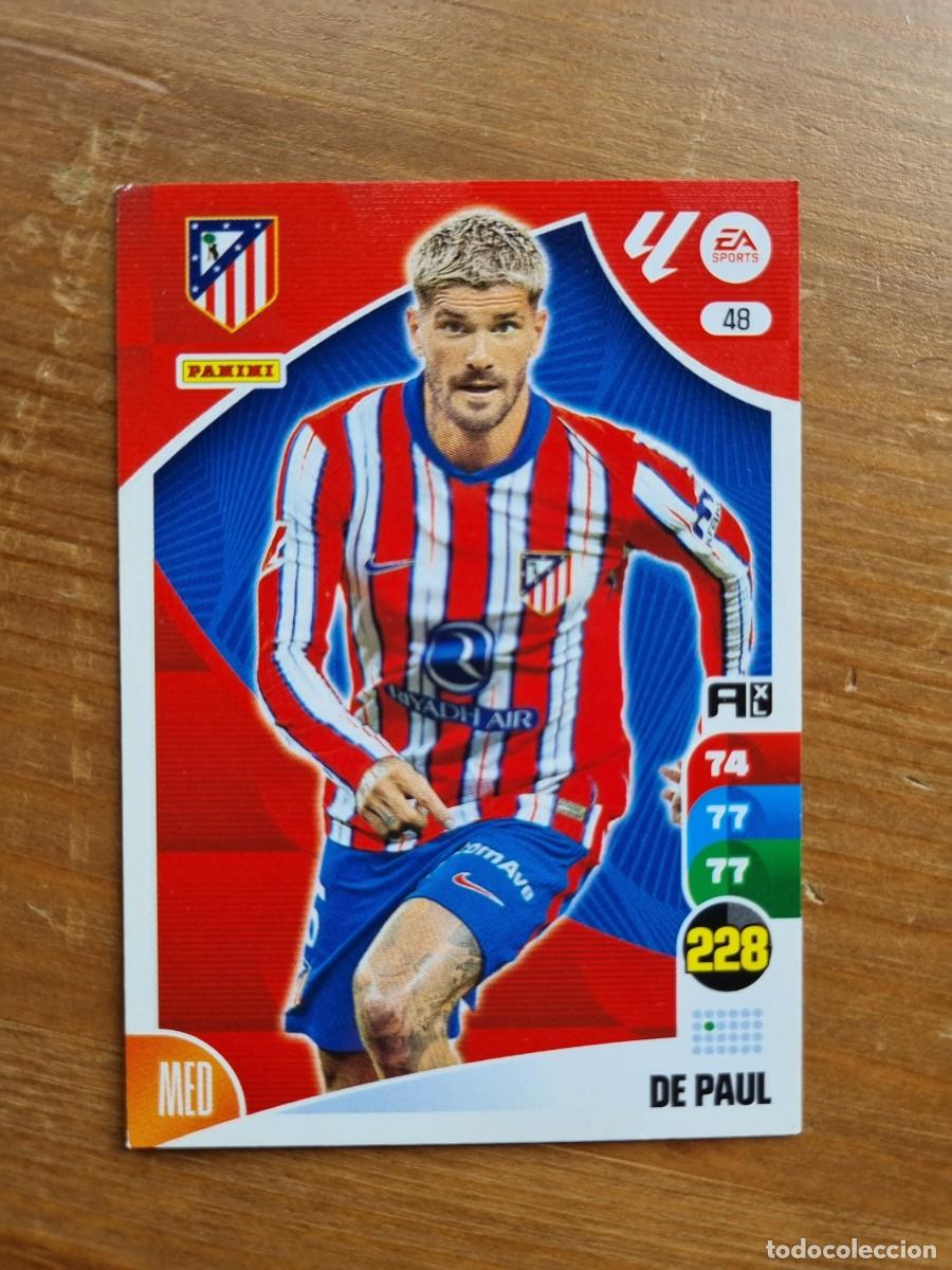 Cromos de f&uacute;tbol: 48 DE PAUL (Atl&eacute;tico de Madrid). Liga 2024 2025 24 25 Adrenalyn XL (Panini)