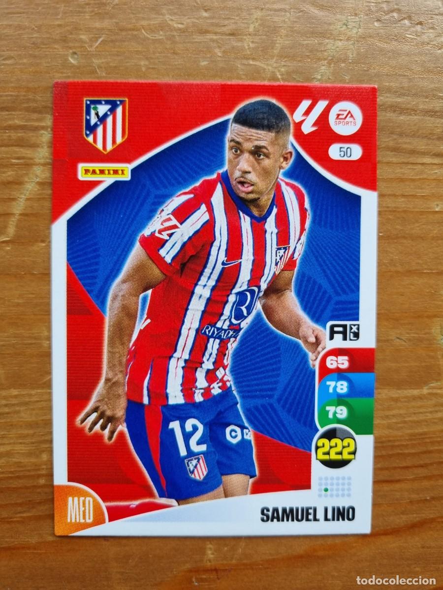 Cromos de f&uacute;tbol: 50 SAMUEL LINO (Atl&eacute;tico de Madrid). Liga 2024 2025 24 25 Adrenalyn XL (Panini)