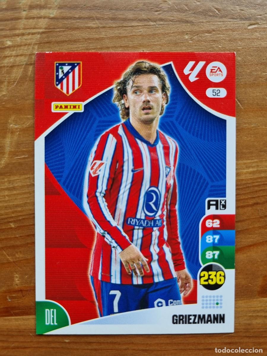 Cromos de f&uacute;tbol: 52 GRIEZMANN (Atl&eacute;tico de Madrid). Liga 2024 2025 24 25 Adrenalyn XL (Panini)