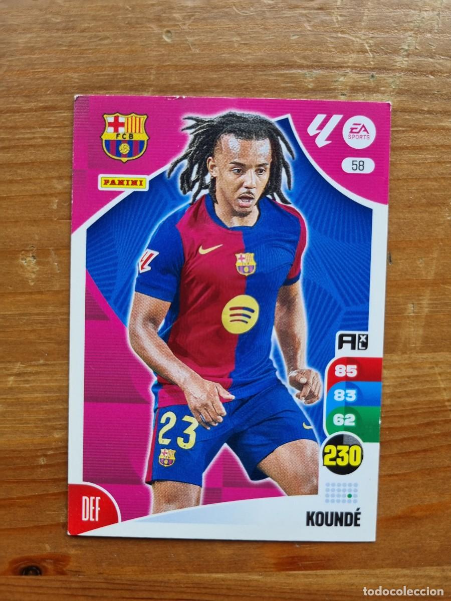 Cromos de f&uacute;tbol: 58 KOUND&Eacute; (FC Barcelona). Liga 2024 2025 24 25 Adrenalyn XL (Panini)