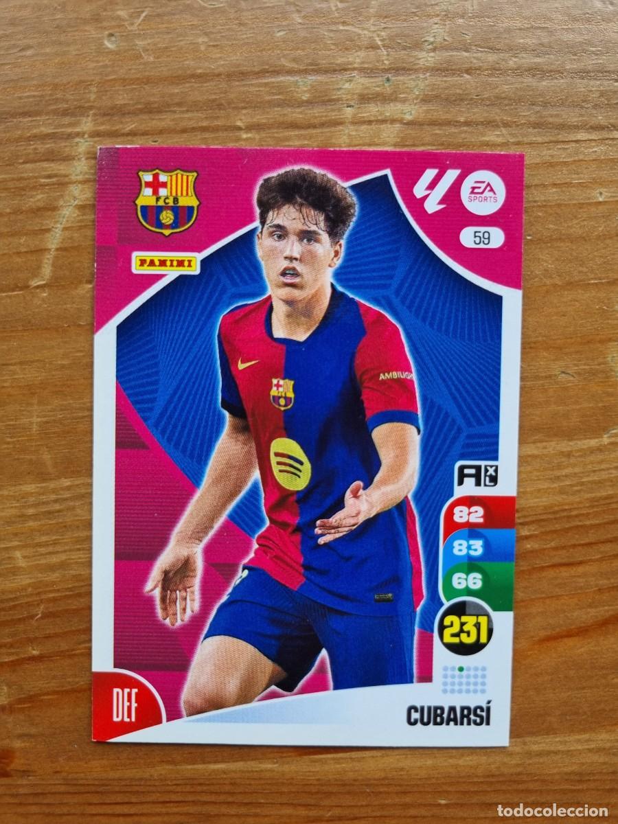 Cromos de f&uacute;tbol: 59 CUBARS&Iacute; (FC Barcelona). Liga 2024 2025 24 25 Adrenalyn XL (Panini)