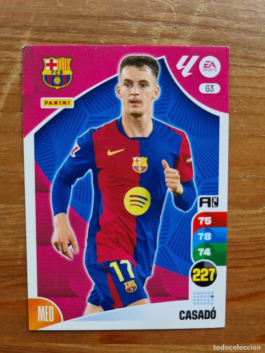 Cromos de f&uacute;tbol: 63 CASAD&Oacute; (FC Barcelona). Liga 2024 2025 24 25 Adrenalyn XL (Panini)