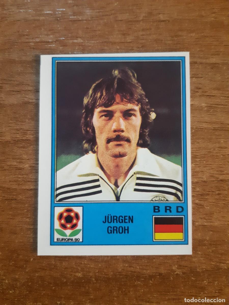 Cromos de f&uacute;tbol: N&deg;51 J&Uuml;RGEN GROH ALEMANIA EUROPA 80 PANINI EURO ITALIA 1980 PANINI.NUNCA PEGADO, SIN PEGAR