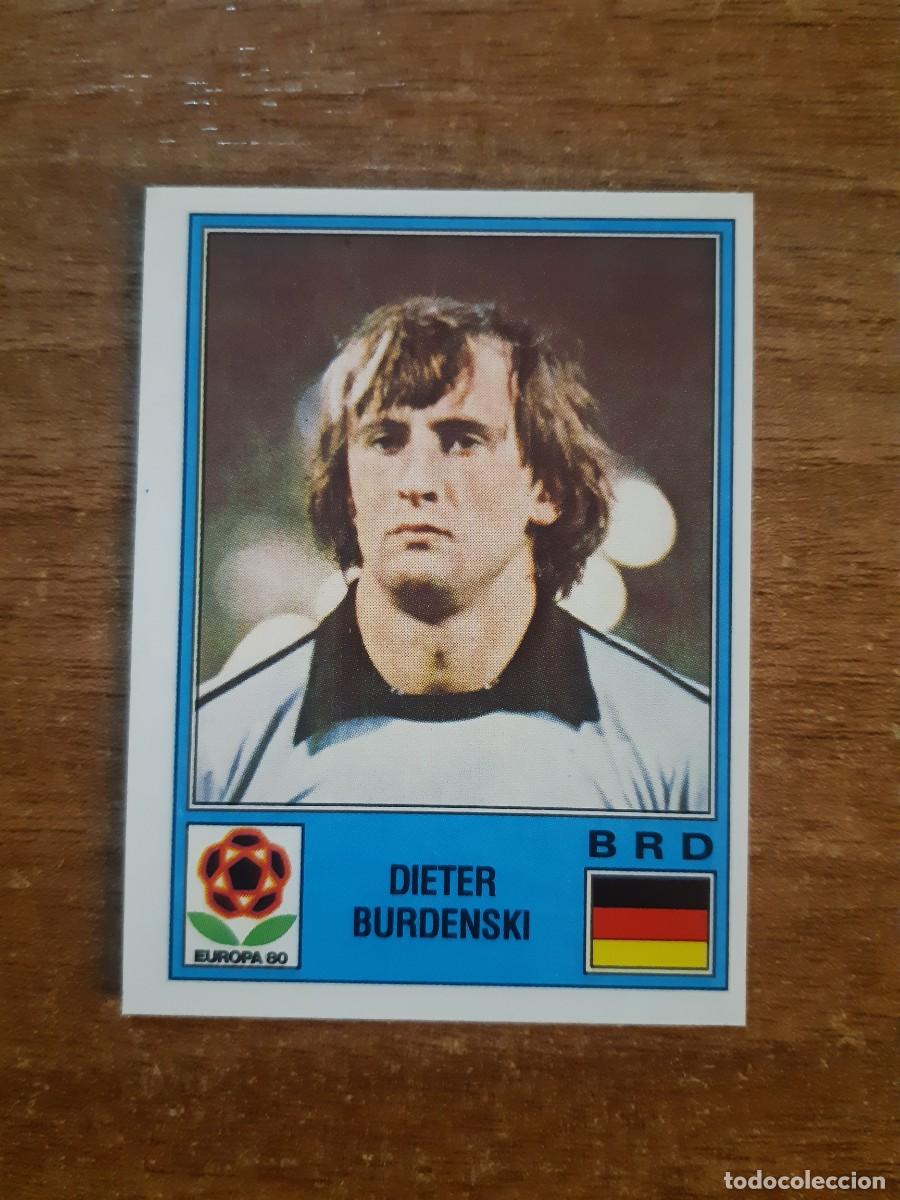 Cromos de f&uacute;tbol: N&deg;48 DIETER BURDENSKI ALEMANIA EUROPA 80 PANINI EURO ITALIA 1980 PANINI.NUNCA PEGADO, SIN PEGAR