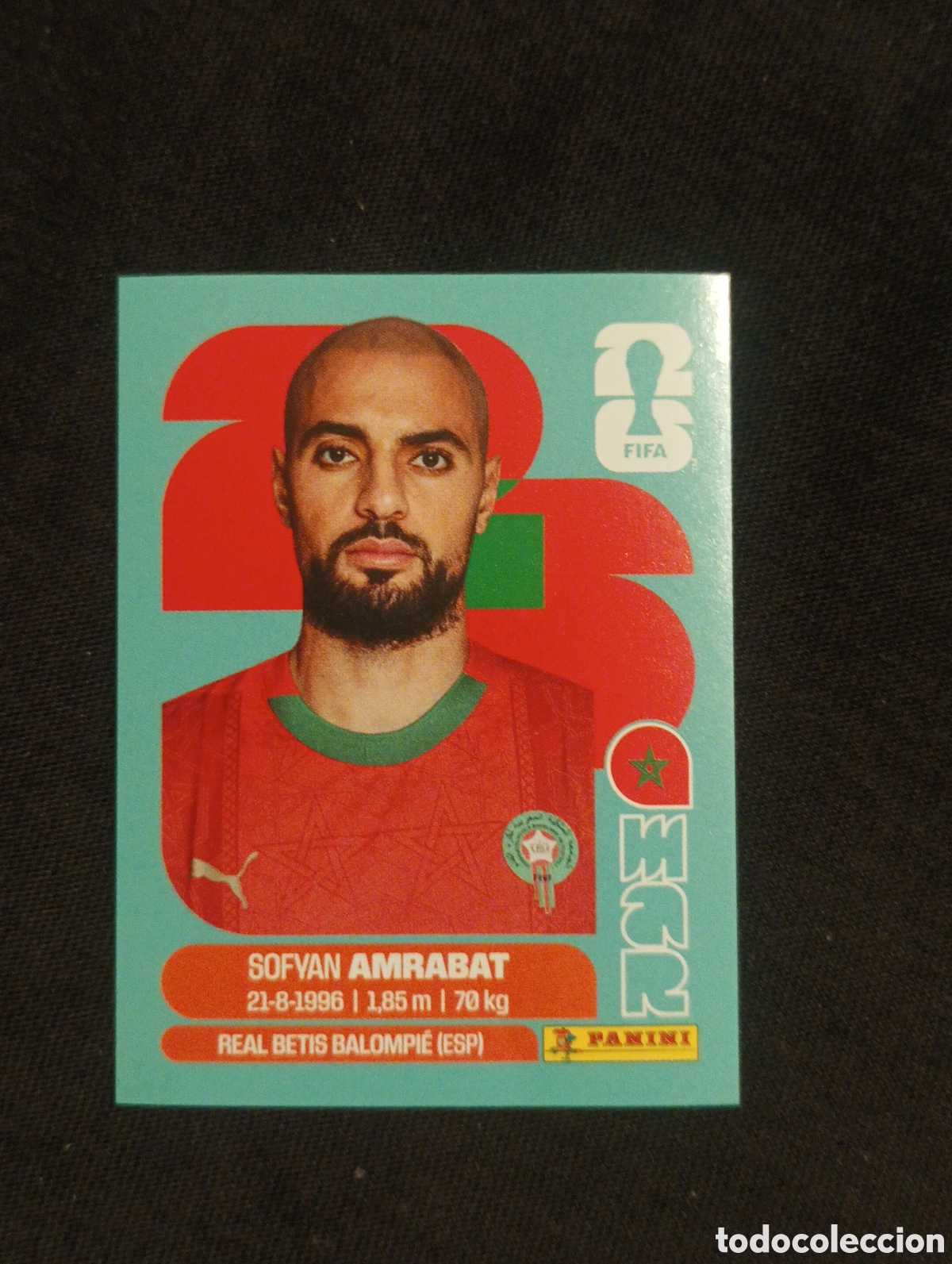 Cromos de f&uacute;tbol: mundial panini 2026 sofyan amrabat