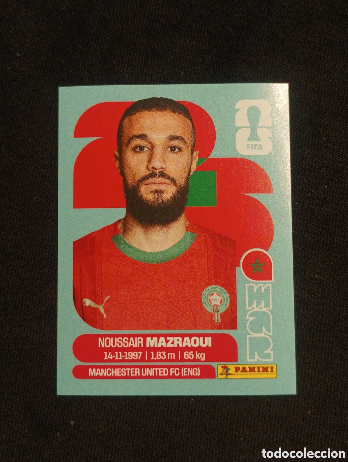 Cromos de f&uacute;tbol: mundial panini 2026 noussair mazraoui