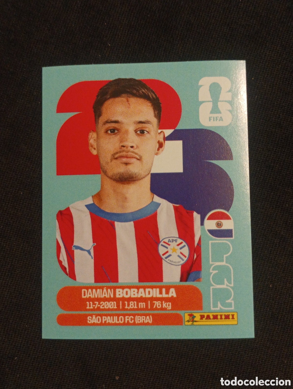 Cromos de f&uacute;tbol: mundial panini 2026 Dami&aacute;n bobadilla