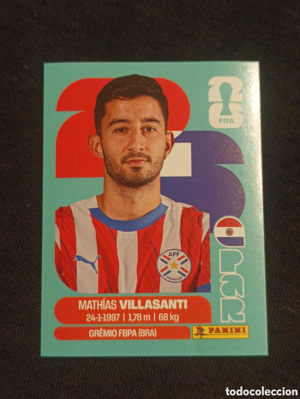 Cromos de f&uacute;tbol: mundial panini 2026 Mathias villasanti