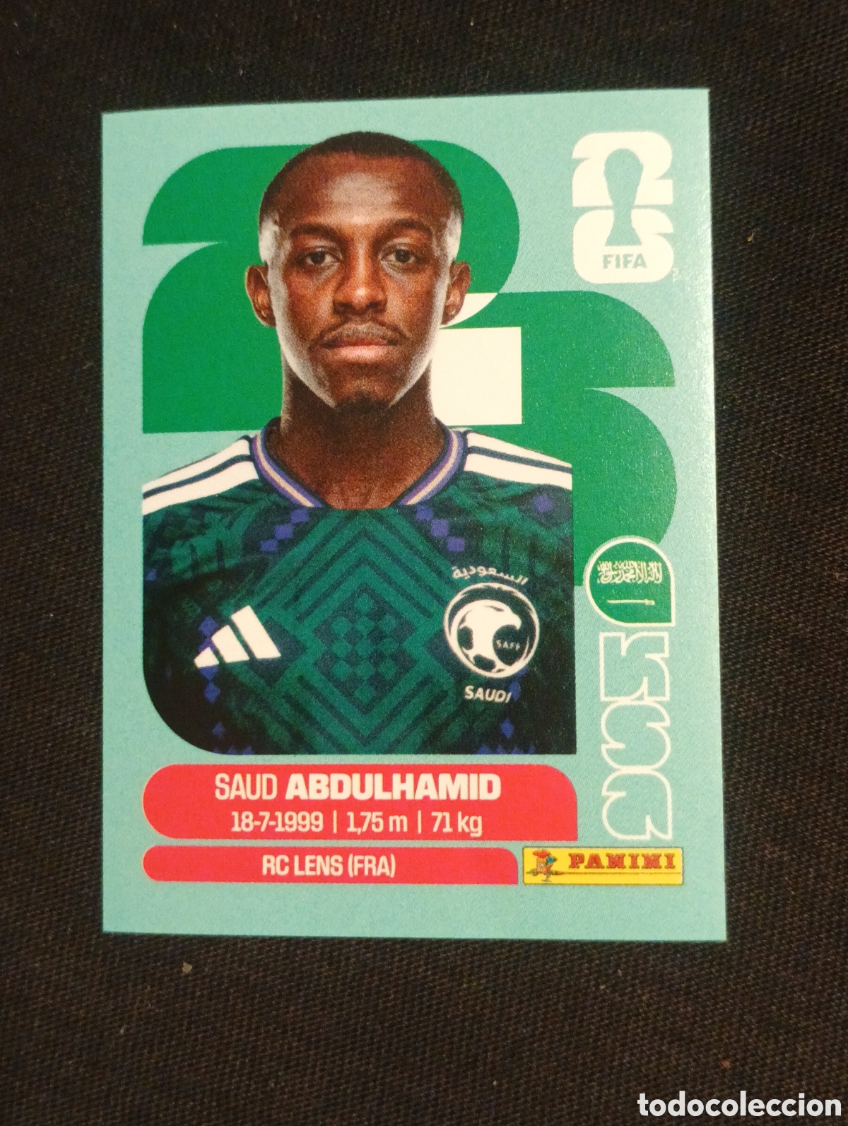 Cromos de f&uacute;tbol: mundial panini 2026 saud abdulhamid