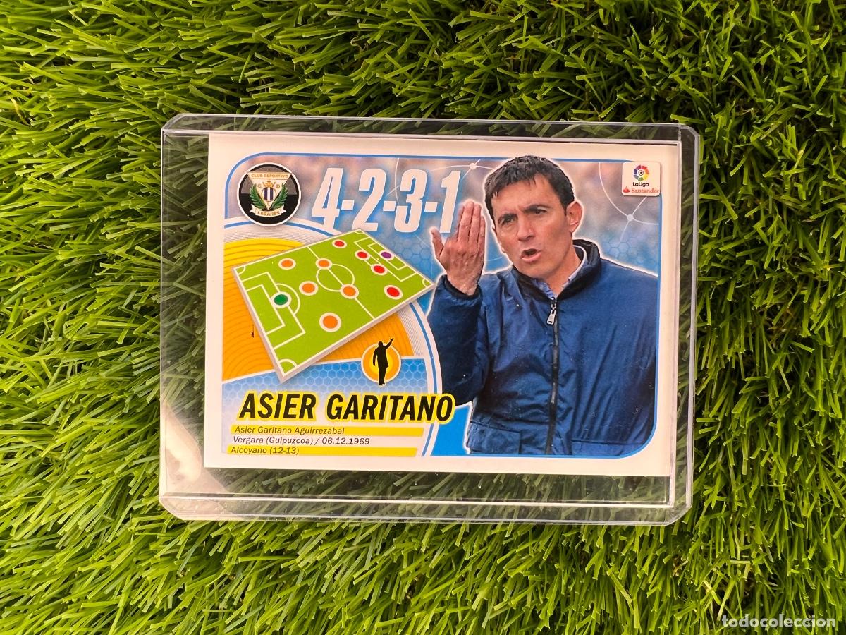 Cromos de f&uacute;tbol: N&ordm; 24 Asier Garitano Entrenador CD Legan&eacute;s Liga Este 16 17