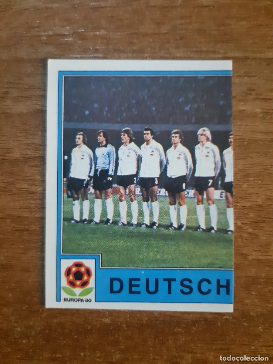 Cromos de f&uacute;tbol: N&deg;34 ALINEACI&Oacute;N DEUTSCHLAND ALEMANIA 2/2 EUROPA 80 PANINI EURO ITALIA 1980. SIN PEGAR NUNCA PEGADO