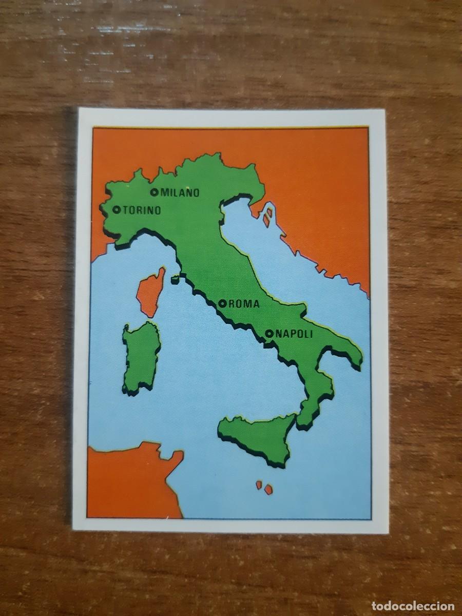 Cromos de f&uacute;tbol: N&deg;24 MAPA ITALIA SEDES EUROPA 80 PANINI EURO ITALIA 1980. SIN PEGAR NUNCA PEGADO