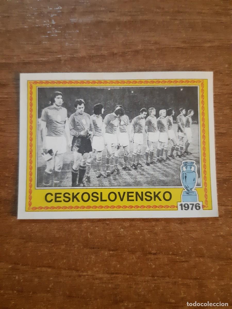 Cromos de f&uacute;tbol: N&deg;18 ALINEACI&Oacute;N CHECOSLOVAQUIA CAMPEON 1976 EUROPA 80 PANINI EURO ITALIA 1980. SIN PEGAR NUNCA