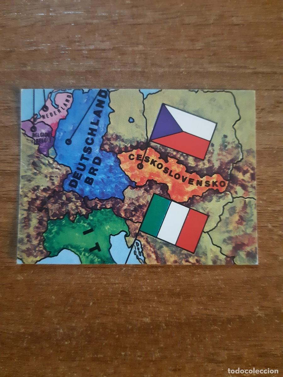 Cromos de f&uacute;tbol: N&deg;5 PUZZLE MAPA DE EUROPA 5/9 EUROPA 80 PANINI EURO ITALIA 1980. SIN PEGAR NUNCA