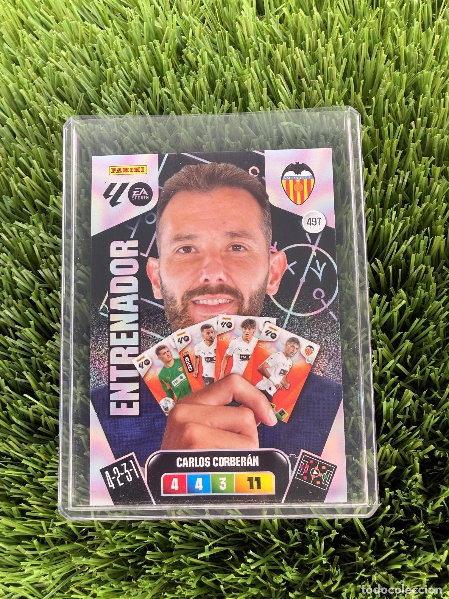 Cromos de f&uacute;tbol: N&ordm; 497 Carlos Corber&aacute;n Entrenador Valencia CF Adrenalyn XL 25 26