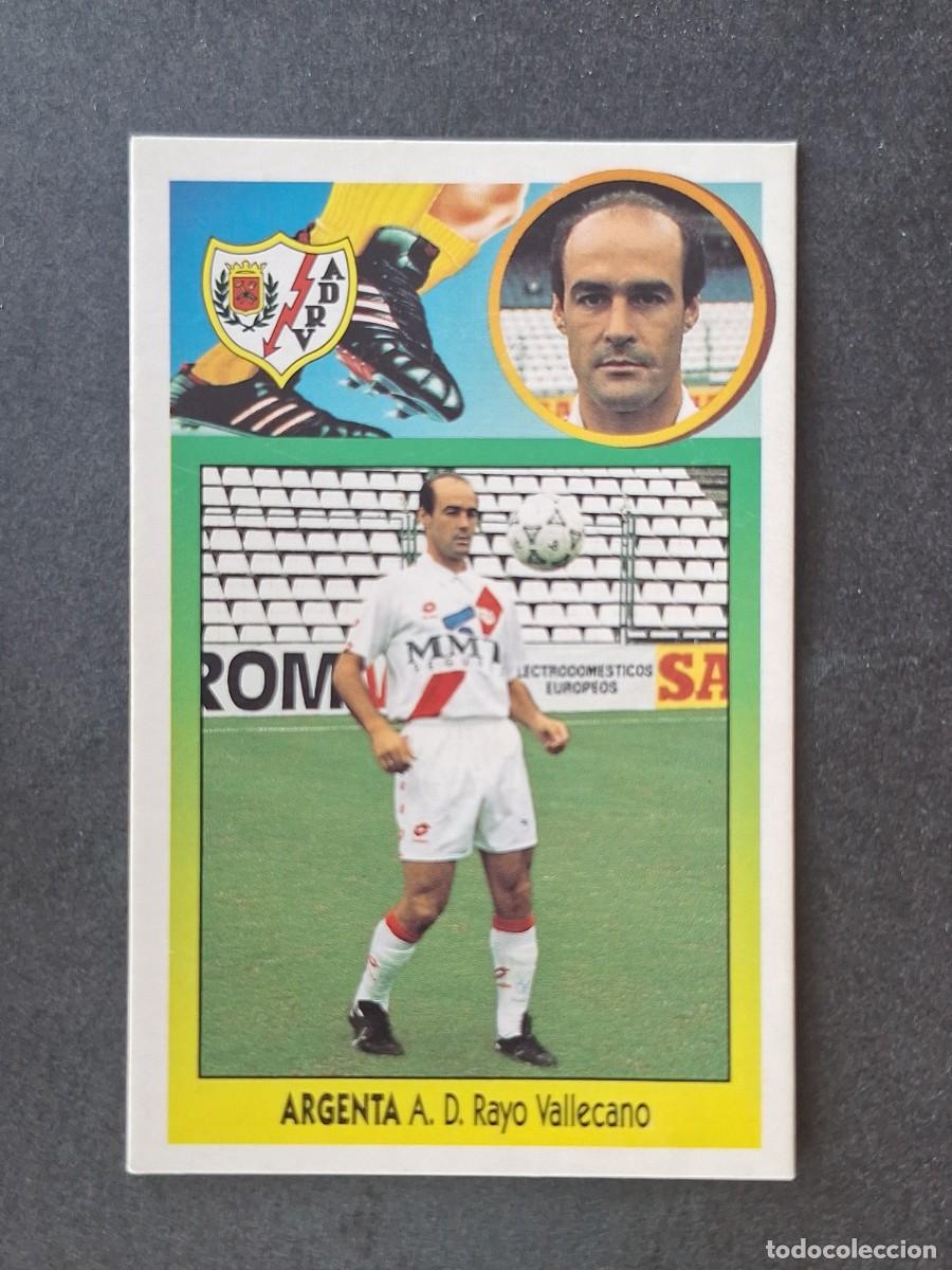Cromos de f&uacute;tbol: L3 ARGENTA RAYO VALLECANO LIGA ESTE 1993 1994 93 94 CARTON NUNCA PEGADO SIN PEGAR
