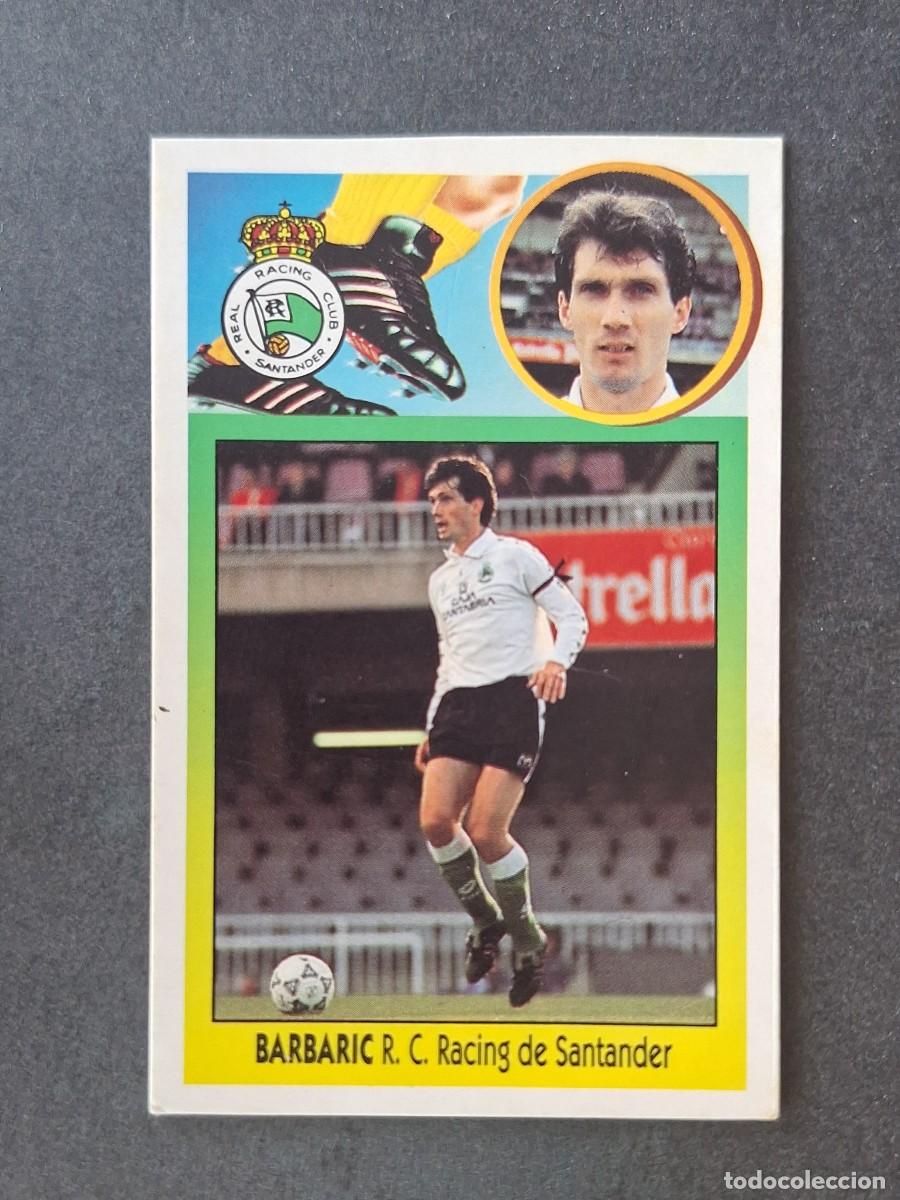 Cromos de f&uacute;tbol: L3 BARBARIC RACING DE SANTANDER LIGA ESTE 1993 1994 93 94 CARTON NUNCA PEGADO SIN PEGAR