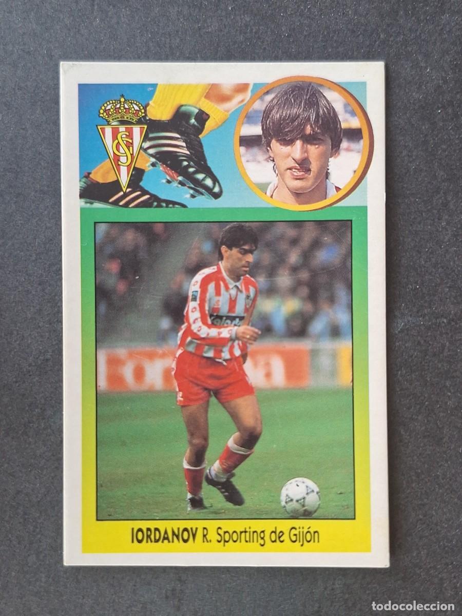 Cromos de f&uacute;tbol: L3 IORDANOV SPORTING DE GIJON LIGA ESTE 1993 1994 93 94 CARTON NUNCA PEGADO SIN PEGAR