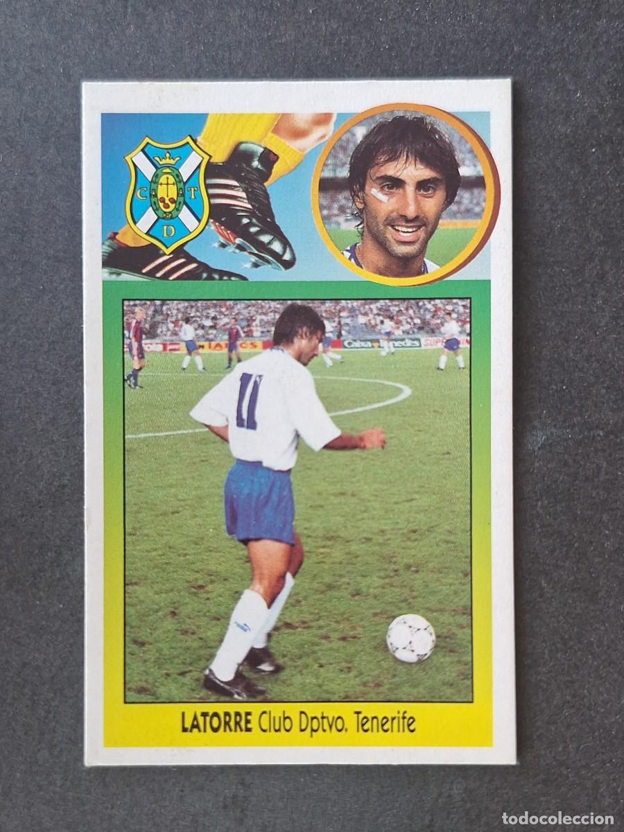 Cromos de f&uacute;tbol: L3 LATORRE C. D. TENERIFE LIGA ESTE 1993 1994 93 94 CARTON NUNCA PEGADO SIN PEGAR