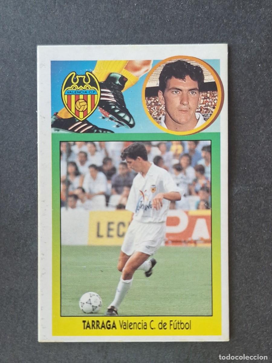 Cromos de f&uacute;tbol: L3 TARRAGA VALENCIA C. F. LIGA ESTE 1993 1994 93 94 CARTON NUNCA PEGADO SIN PEGAR