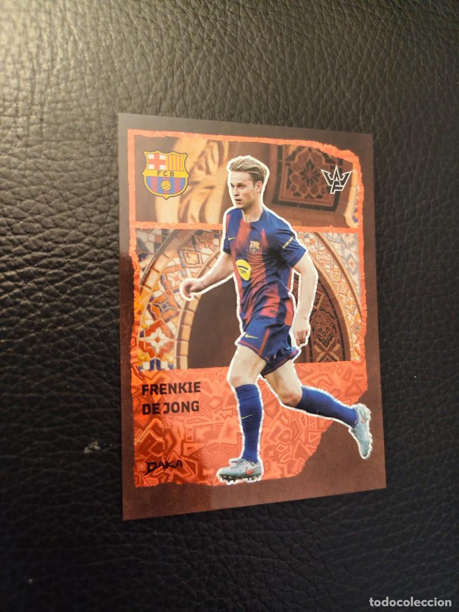 Cromos de f&uacute;tbol: ACB-8 DAKA FINAL WHISTLE 25 26 FRENKIE DE JONG BARCELONA ART CITY BAR&Ccedil;A) 2025 2026 AAG