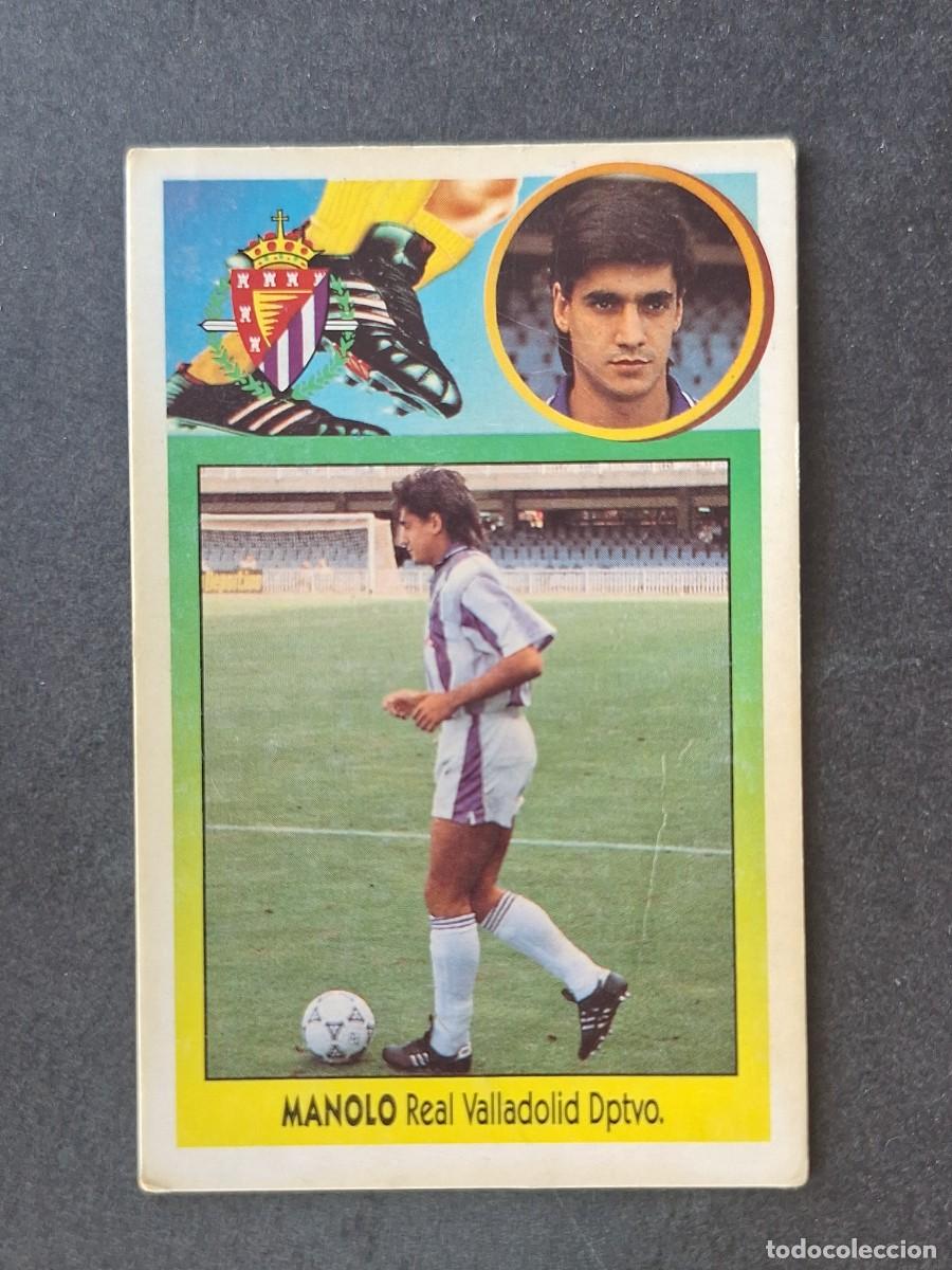 Cromos de f&uacute;tbol: L3 MANOLO REAL VALLADOLID LIGA ESTE 1993 1994 93 94 CARTON NUNCA PEGADO SIN PEGAR