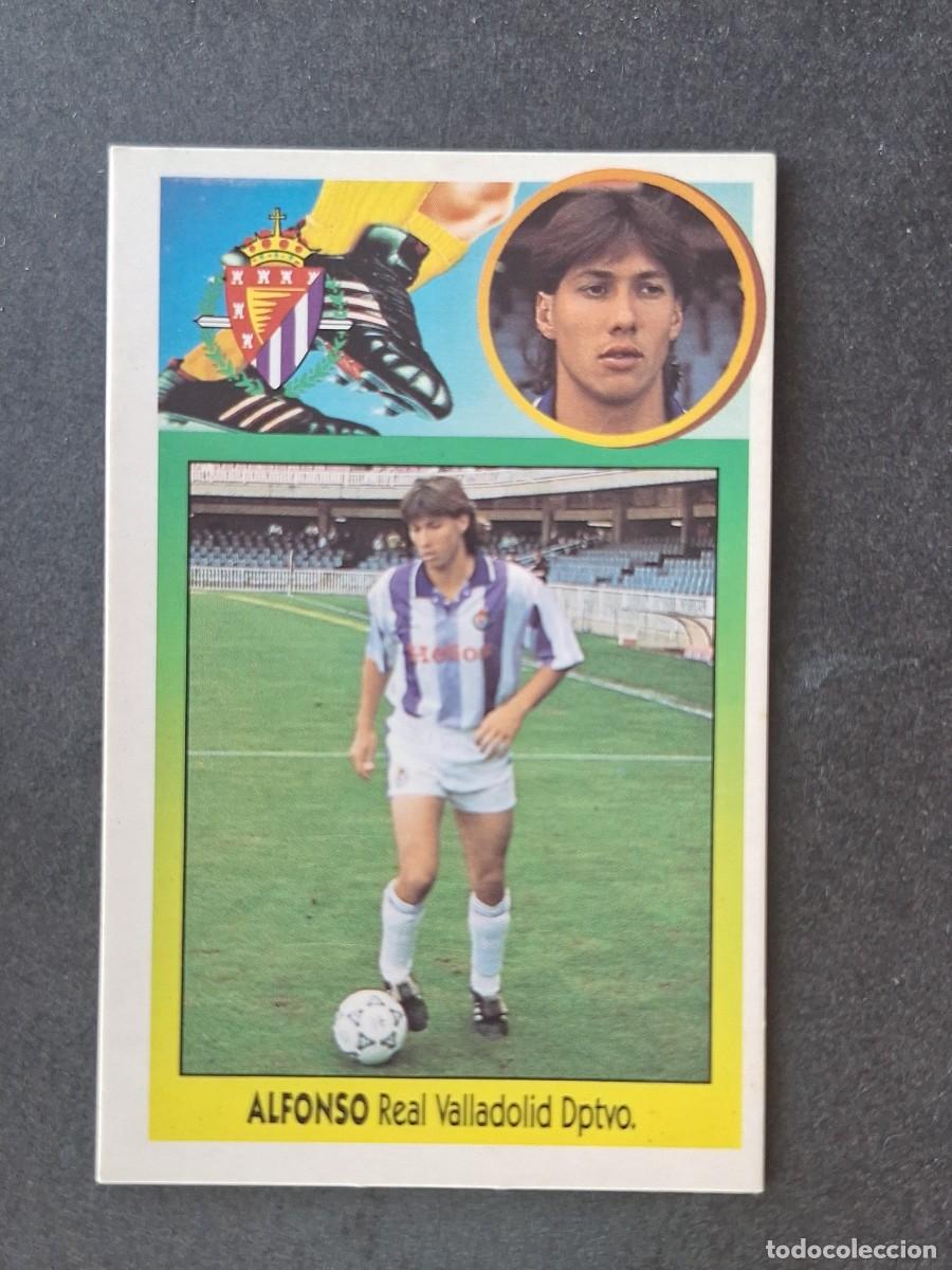 Cromos de f&uacute;tbol: L3 ALFONSO REAL VALLADOLID LIGA ESTE 1993 1994 93 94 CARTON NUNCA PEGADO SIN PEGAR