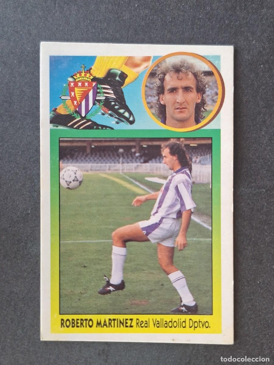 Cromos de f&uacute;tbol: L3 ROBERTO MARTINEZ REAL VALLADOLID LIGA ESTE 1993 1994 93 94 CARTON NUNCA PEGADO SIN PEGAR