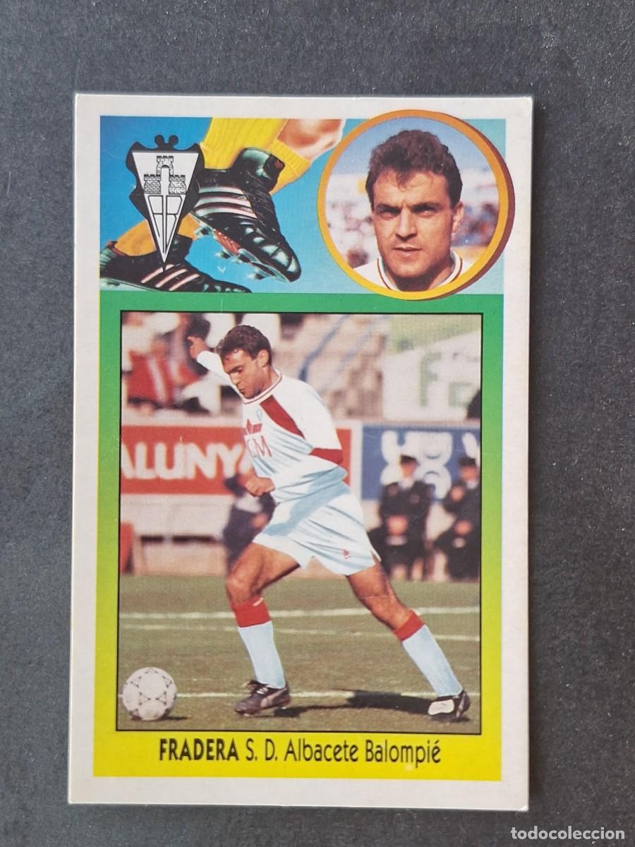 Cromos de f&uacute;tbol: L3 FRADERA ALBACETE BALOMPIE COLOCA LIGA ESTE 1993 1994 93 94 CARTON NUNCA PEGADO SIN PEGAR