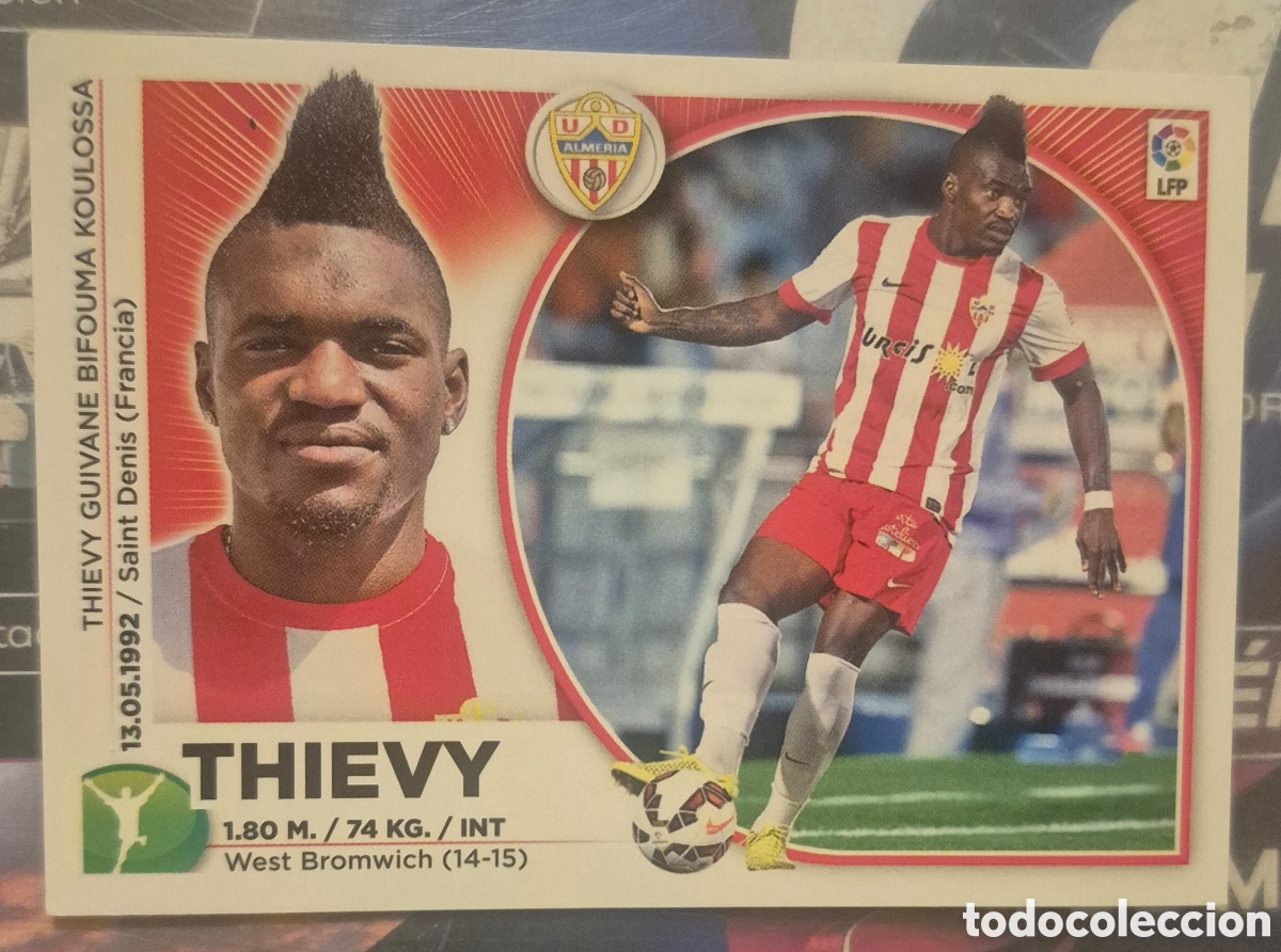 Fu&szlig;ball-Sticker: THIEVY 18 BIS COLOCA ALMERIA LIGA ESTE 2014-15 14 15 PANINI
