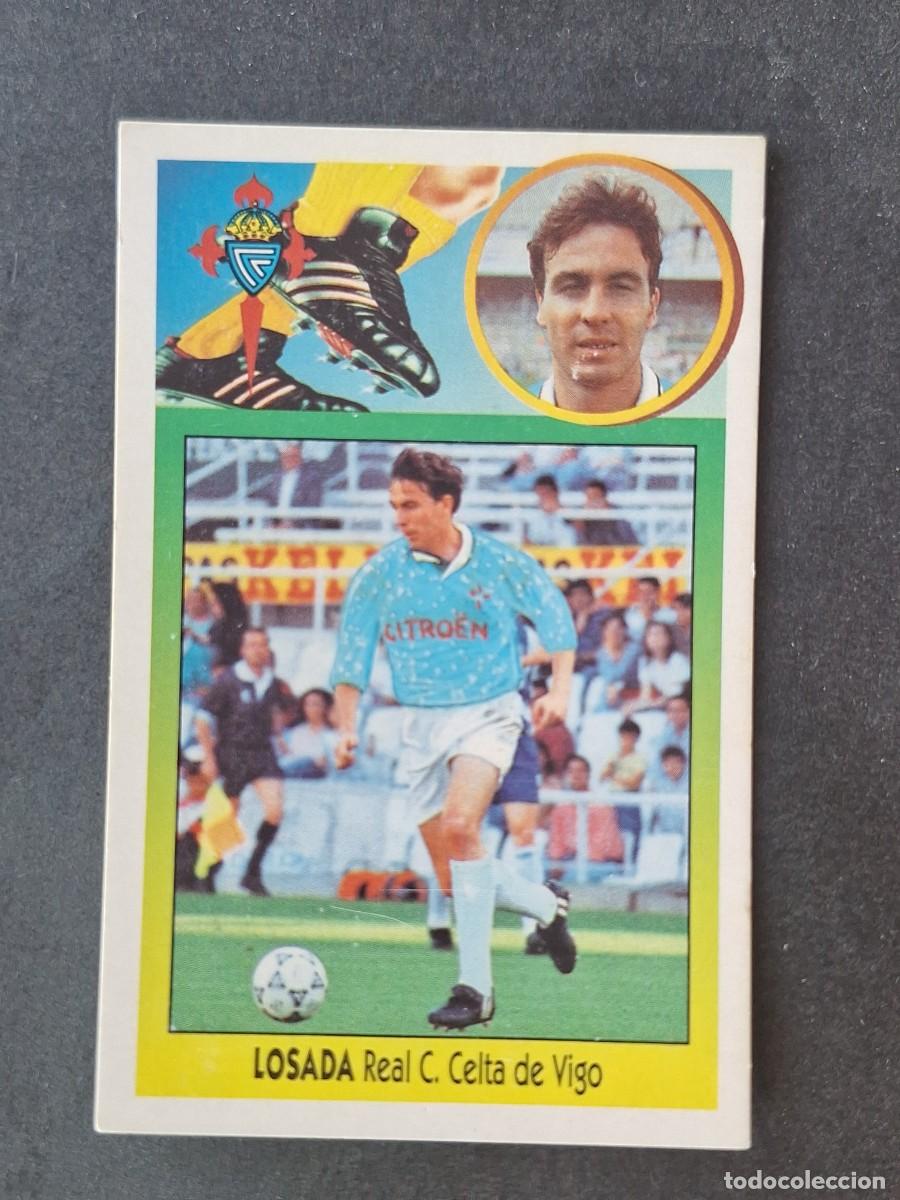 Cromos de f&uacute;tbol: L3 LOSADA CELTA DE VIGO COLOCA LIGA ESTE 1993 1994 93 94 CARTON NUNCA PEGADO SIN PEGAR