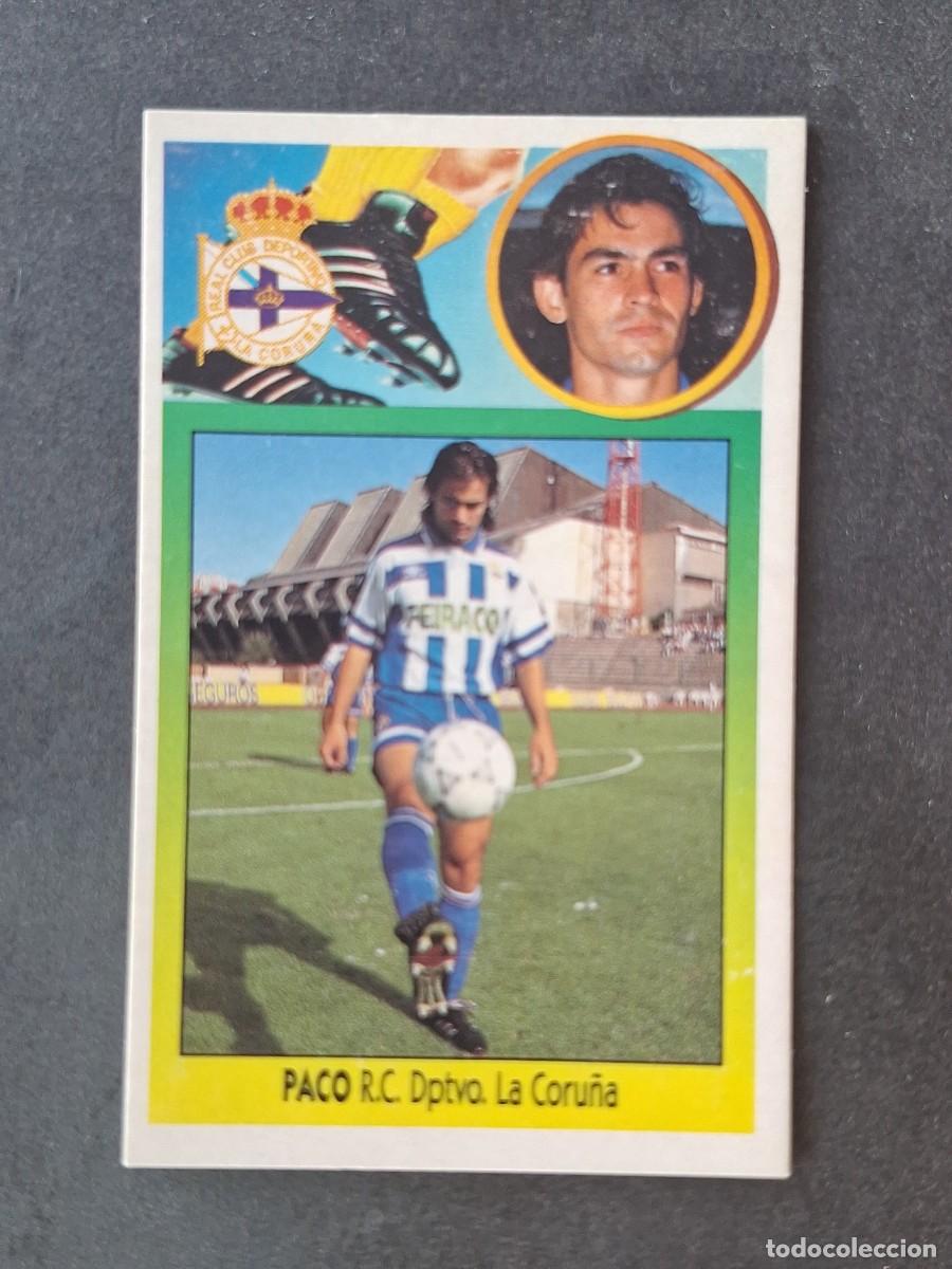 Cromos de f&uacute;tbol: L3 PACO DEPORTIVO DE LA CORU&Ntilde;A LIGA ESTE 1993 1994 93 94 CARTON NUNCA PEGADO SIN PEGAR