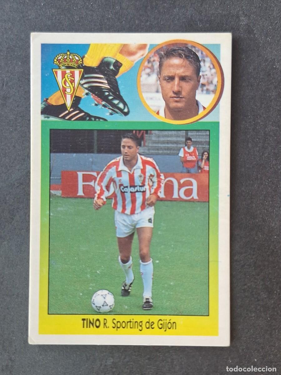 Cromos de f&uacute;tbol: L3 TINO SPORTING DE GIJON LIGA ESTE 1993 1994 93 94 CARTON NUNCA PEGADO SIN PEGAR