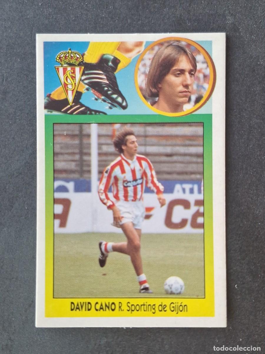 Cromos de f&uacute;tbol: L3 DAVID CANO SPORTING DE GIJON LIGA ESTE 1993 1994 93 94 CARTON NUNCA PEGADO SIN PEGAR