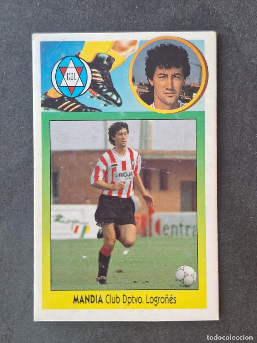Cromos de f&uacute;tbol: L3 MANDIA C. D. LOGRO&Ntilde;ES LIGA ESTE 1993 1994 93 94 CARTON NUNCA PEGADO SIN PEGAR