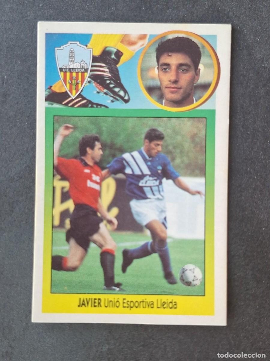 Cromos de f&uacute;tbol: L3 JAVIER U. E. LLEIDA LIGA ESTE 1993 1994 93 94 CARTON NUNCA PEGADO SIN PEGAR