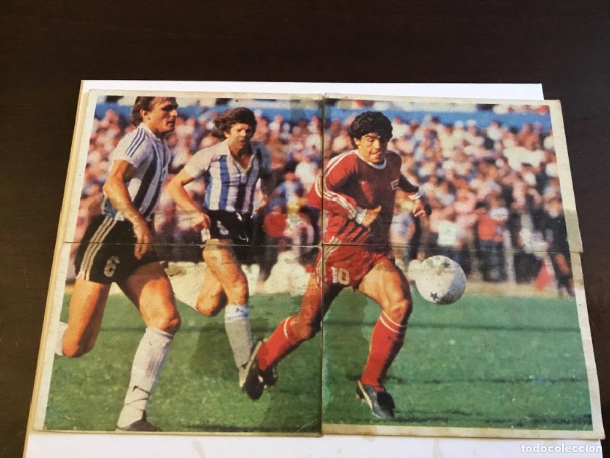 Cartes &agrave; collectionner de Football: LOTE COMPLETO 4 CROMOS MARADONA FUTBOLISTAS EN ACCION LIGA ESTE 1980/81 80 81 DESPEGADOS