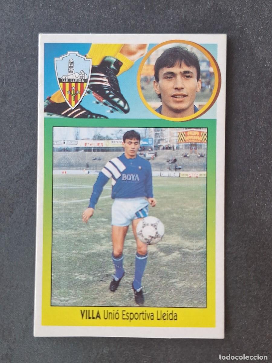 Cromos de f&uacute;tbol: L3 VILLA U. E. LLEIDA LIGA ESTE 1993 1994 93 94 CARTON NUNCA PEGADO SIN PEGAR