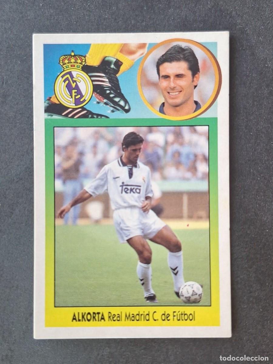 Cromos de f&uacute;tbol: L3 ALKORTA REAL MADRID LIGA ESTE 1993 1994 93 94 CARTON NUNCA PEGADO SIN PEGAR