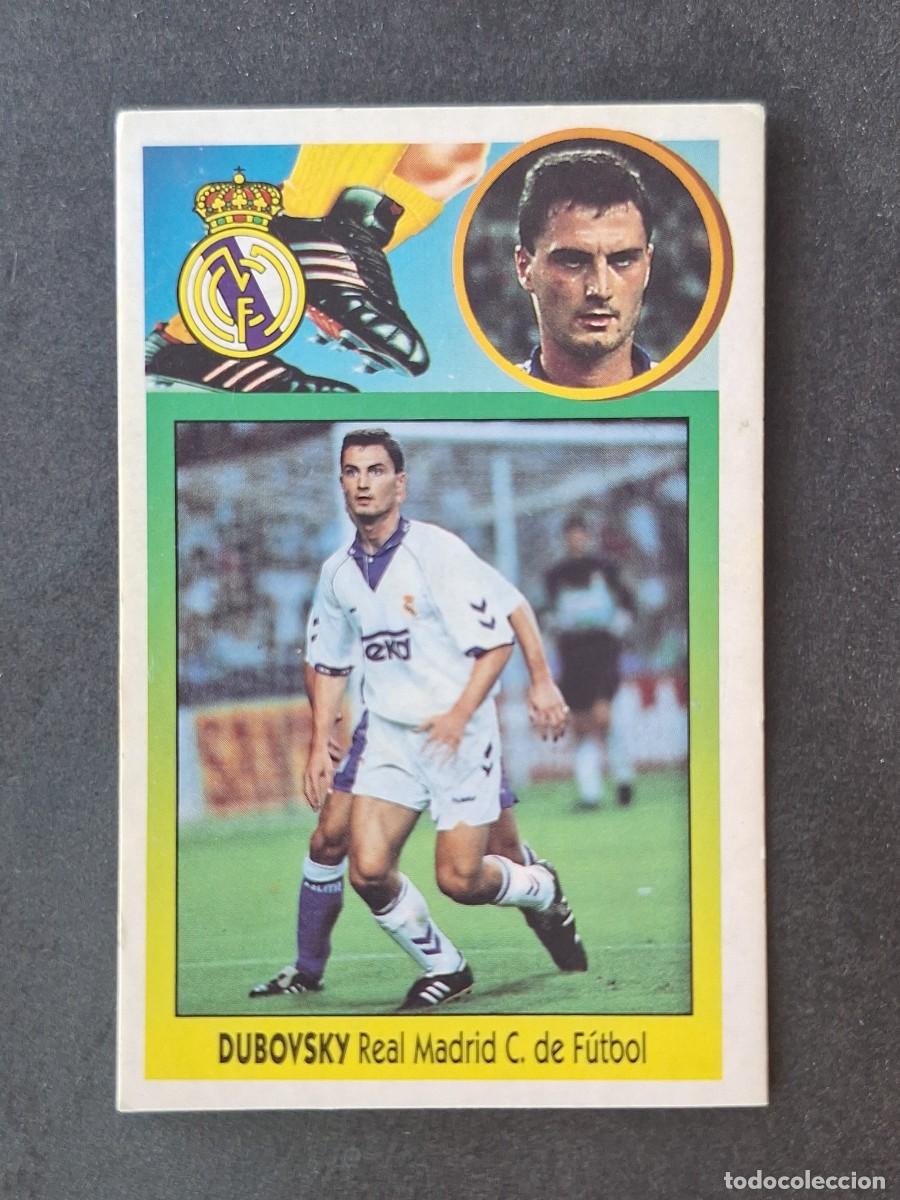 Cromos de f&uacute;tbol: L3 DUBOVSKY REAL MADRID LIGA ESTE 1993 1994 93 94 CARTON NUNCA PEGADO SIN PEGAR