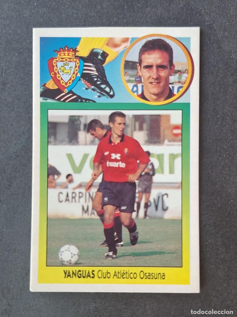 Cromos de f&uacute;tbol: L3 YANGUAS C. A. OSASUNA LIGA ESTE 1993 1994 93 94 CARTON NUNCA PEGADO SIN PEGAR