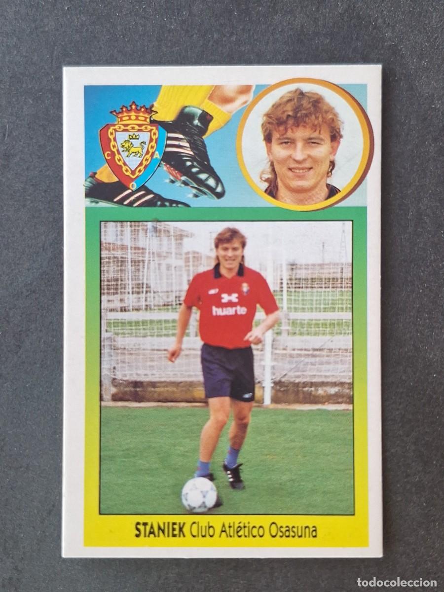 Cromos de f&uacute;tbol: L3 STANIEK C. A. OSASUNA LIGA ESTE 1993 1994 93 94 CARTON NUNCA PEGADO SIN PEGAR