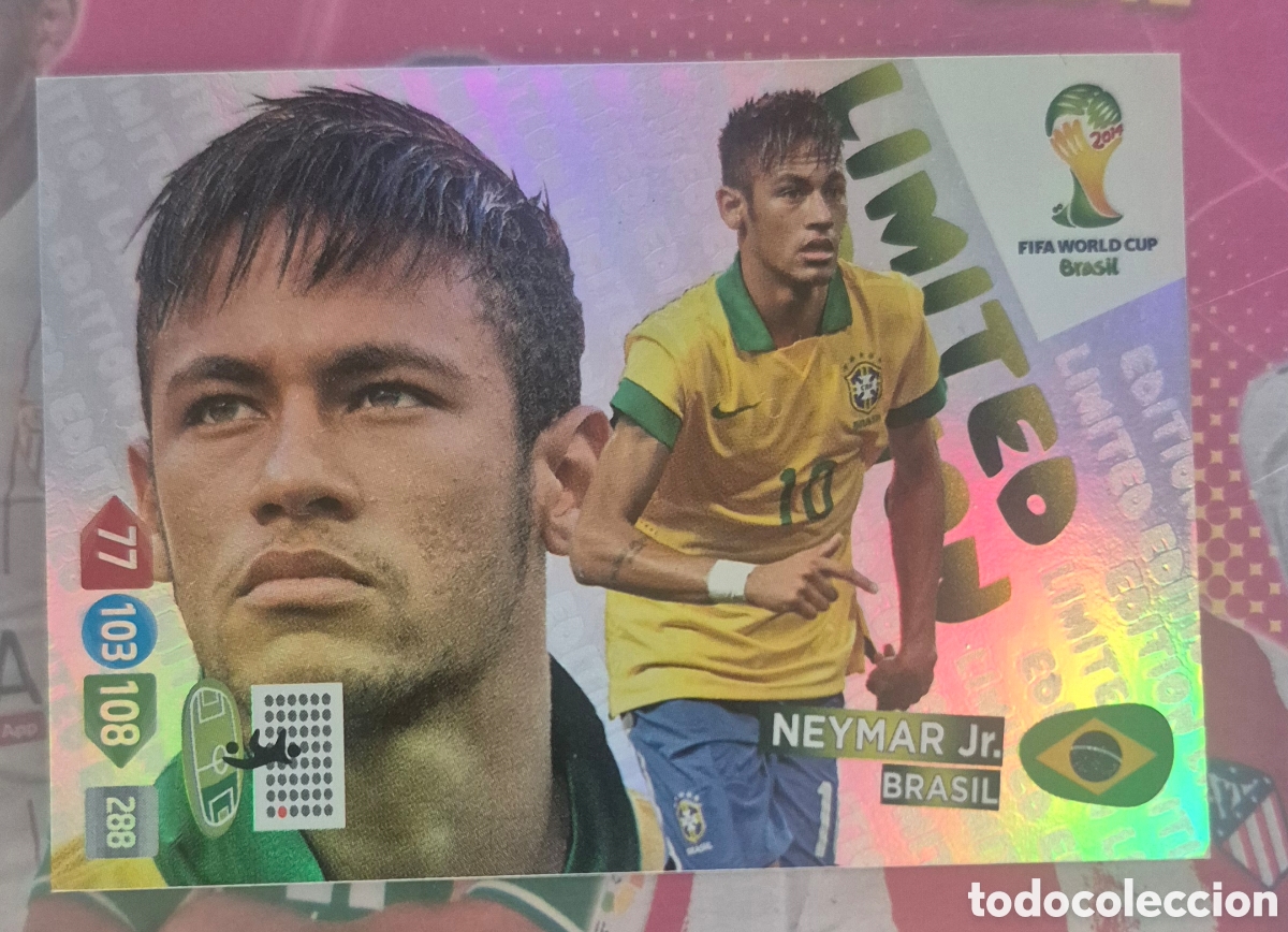 Cromos de f&uacute;tbol: ADRENALYN XL NEYMAR LIMITED EDITION ( BRASIL) FIFA WORLD CUP BRAZIL 2014